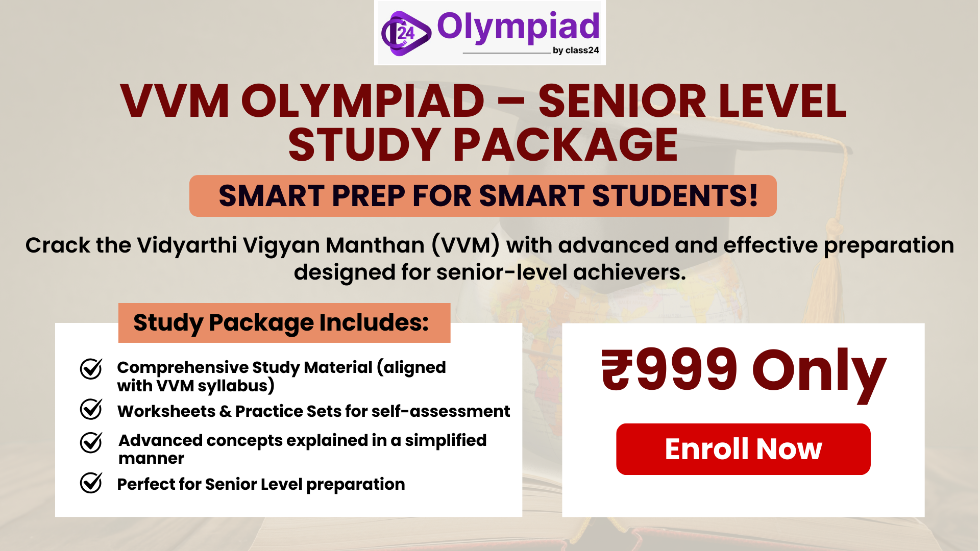 Vidyarthi Vigyan Manthan Study Package (Senior Level)