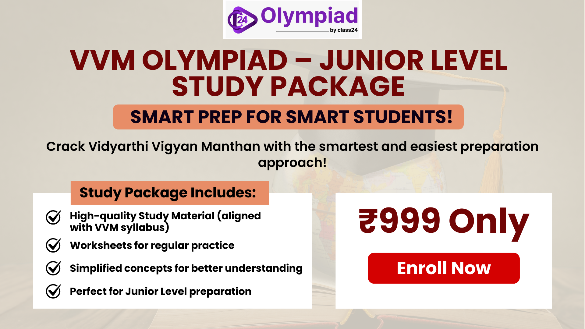 Vidyarthi Vigyan Manthan Study Package (Junior Level)