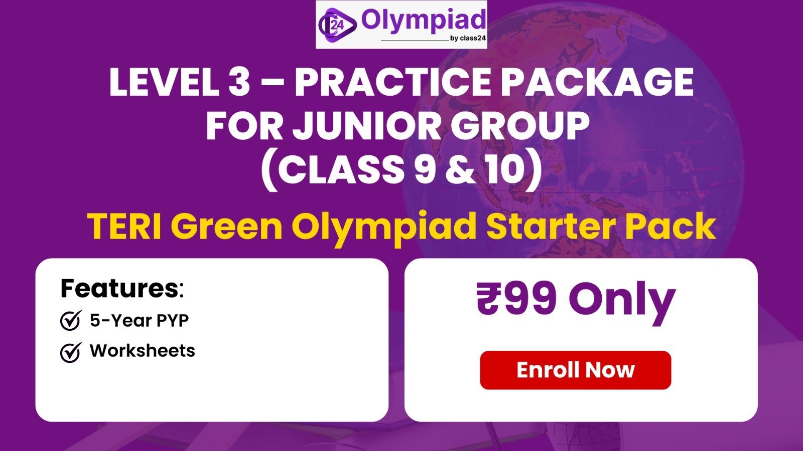 TERI Green Olympiad Practice Package for Junior Group (Level 3)