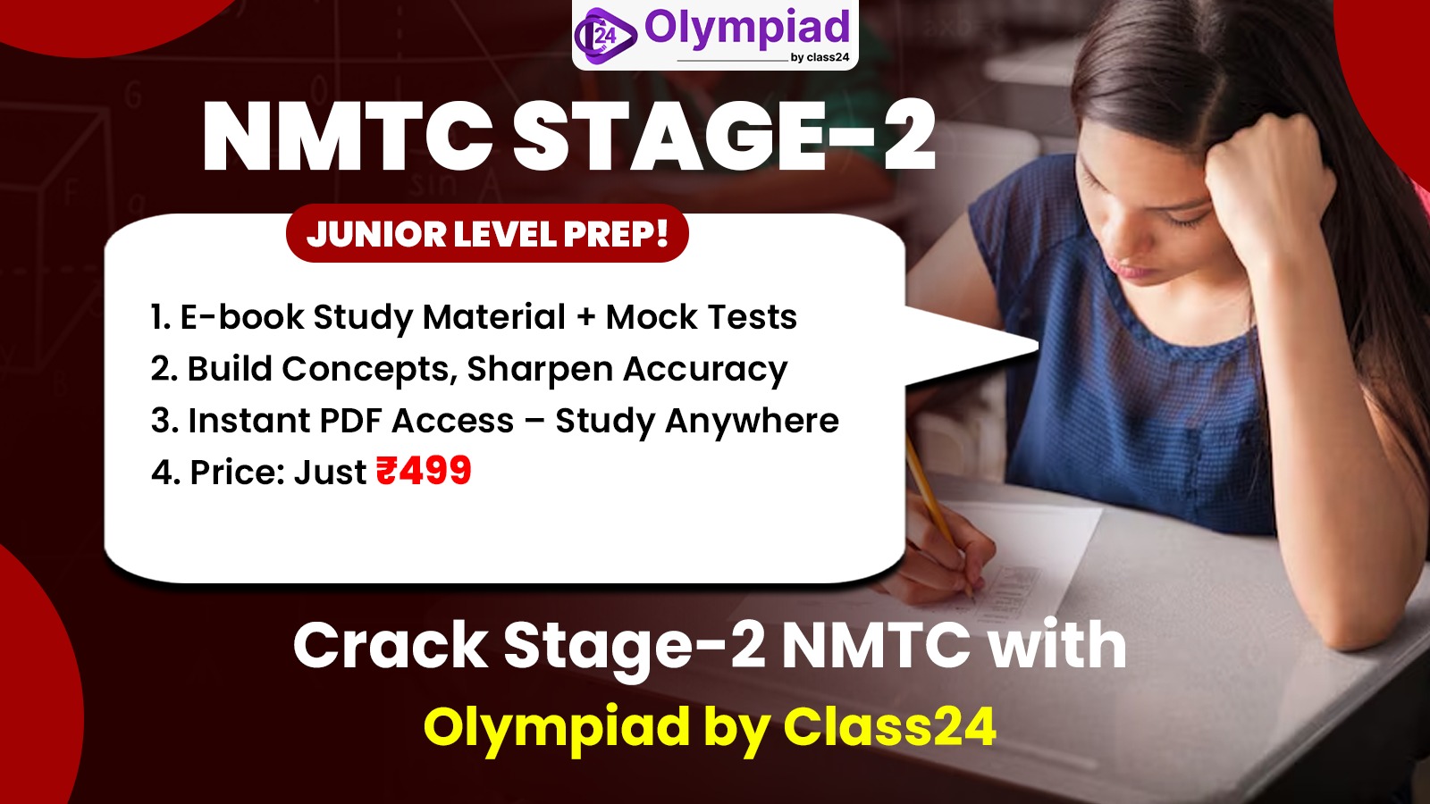 NMTC Stage 1 and 2 Study Package (Junior)