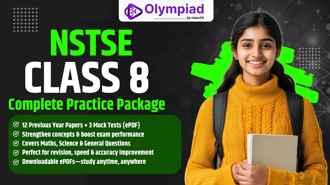 NSTSE Class 8 – Complete Practice Package (12 PYP + 3 Mock Tests) E-PDF Format