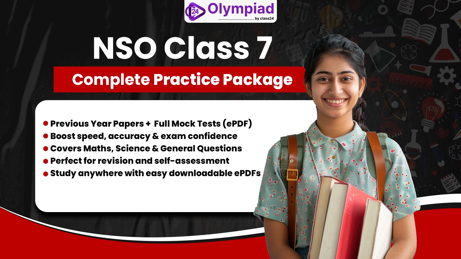 NSO Class 7 – Complete Practice Package (PYP + Mock Tests) E-PDF Format