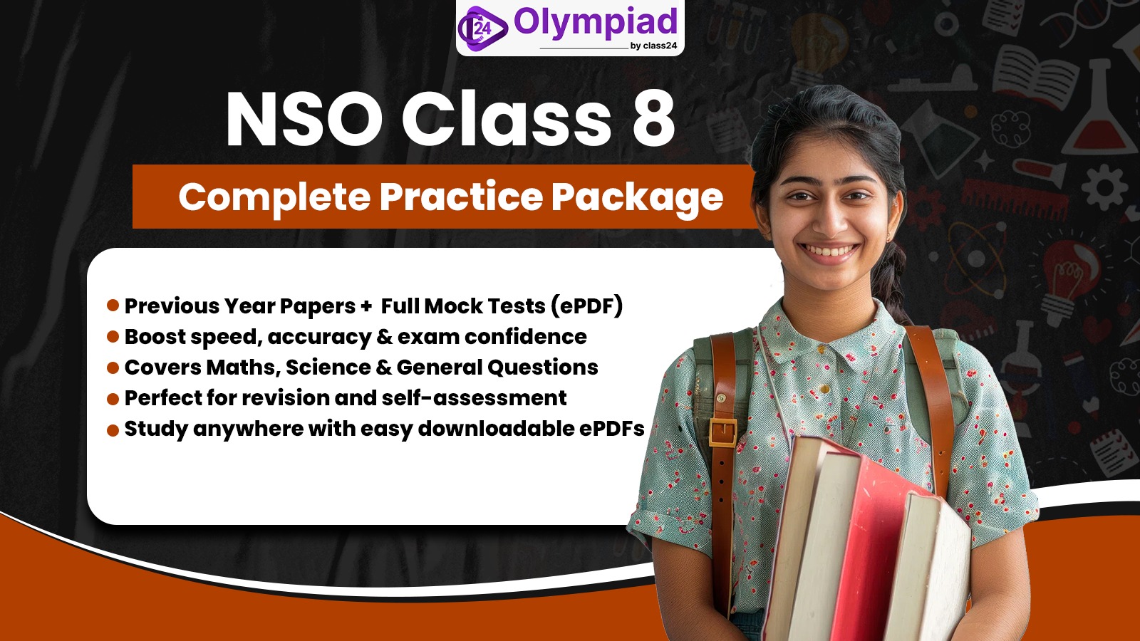 NSO Class 8 – Complete Practice Package (PYP + Mock Tests) E-PDF Format