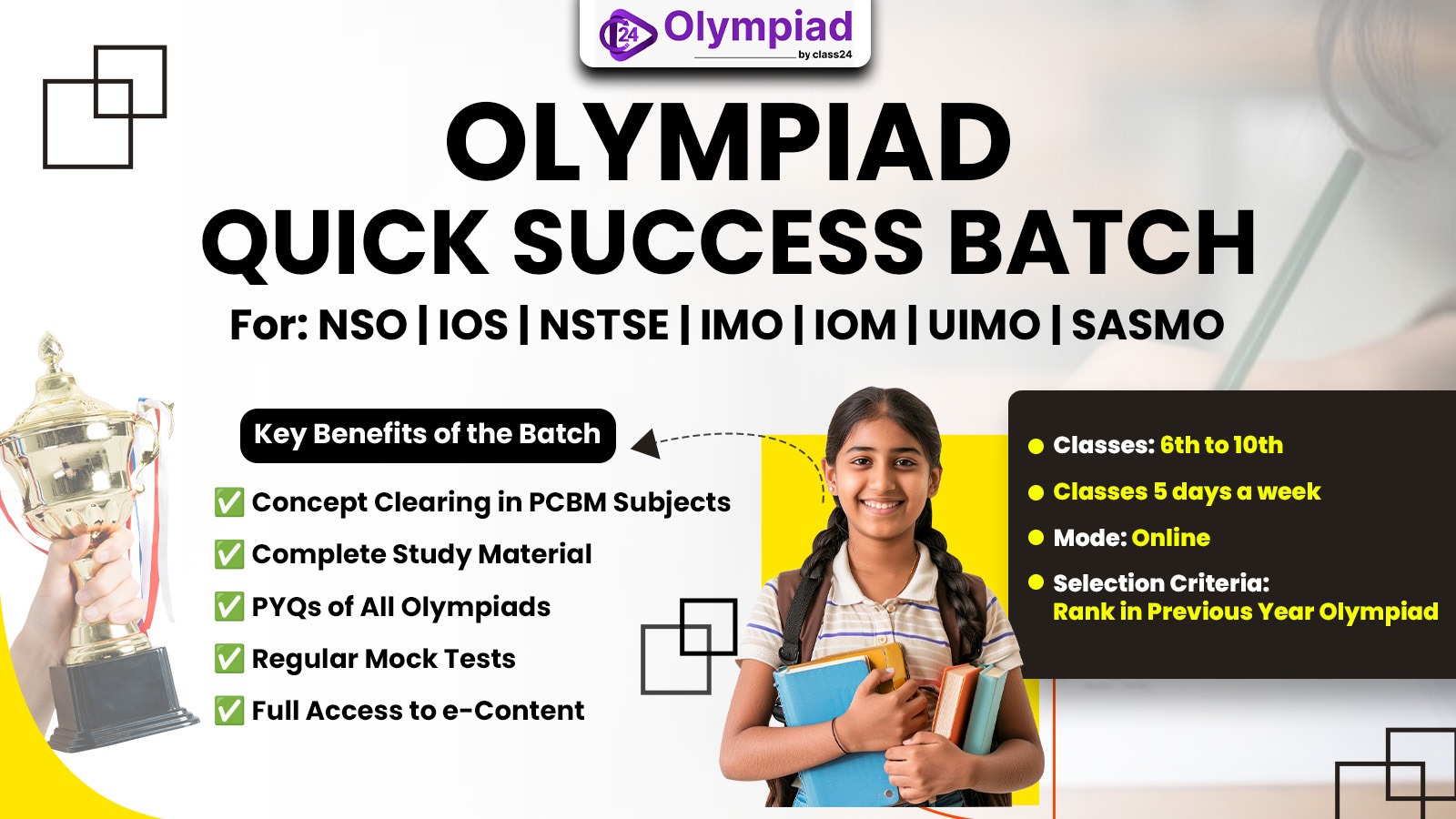 Olympiad Quick Success Batch (Level 1 and Level 2)